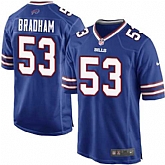 Nike Men & Women & Youth Bills #53 Bradham Blue Team Color Game Jersey,baseball caps,new era cap wholesale,wholesale hats